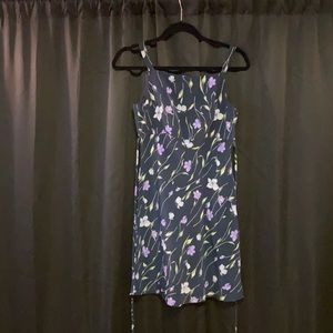 Navy flower dress